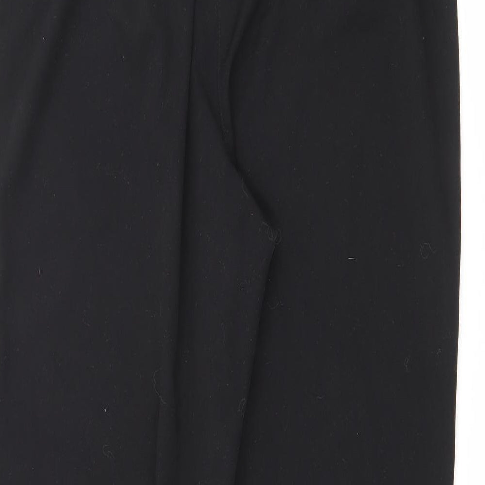 TU Womens Black  Polyester Trousers  Size 12 L28 in Regular