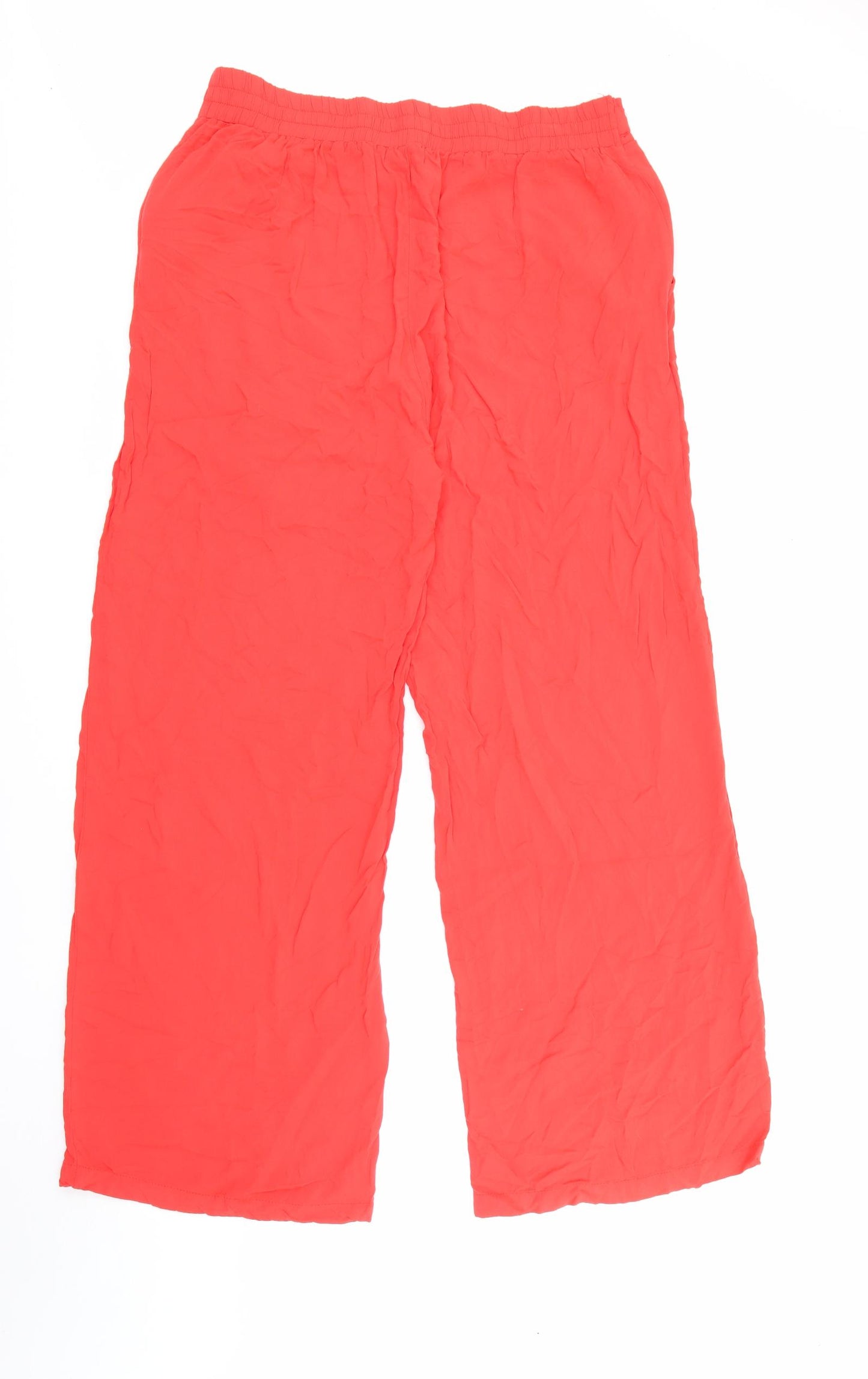 Primark Womens Red  Viscose Trousers  Size 18 L29 in Regular