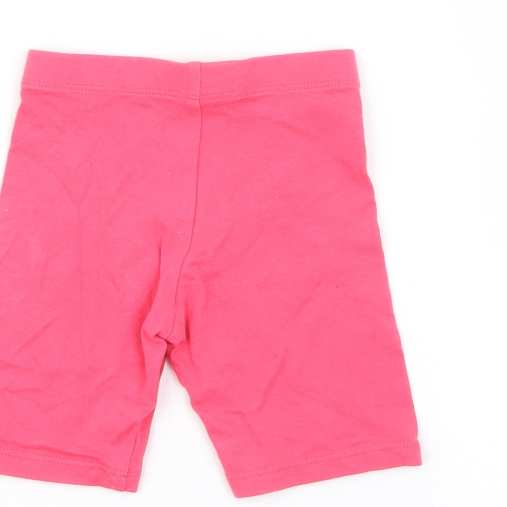 F&F Baby Pink  Cotton Pedal Pusher Leggings Size 9-12 Months