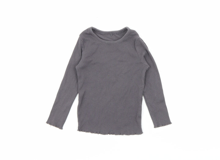 George Baby Grey  Cotton Pullover T-Shirt Size 18-24 Months Crew Neck