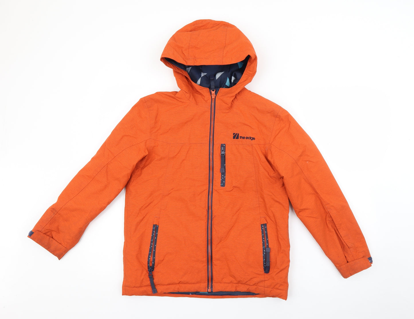 The Edge Boys Orange   Rain Coat Coat Size 9-10 Years  Zip