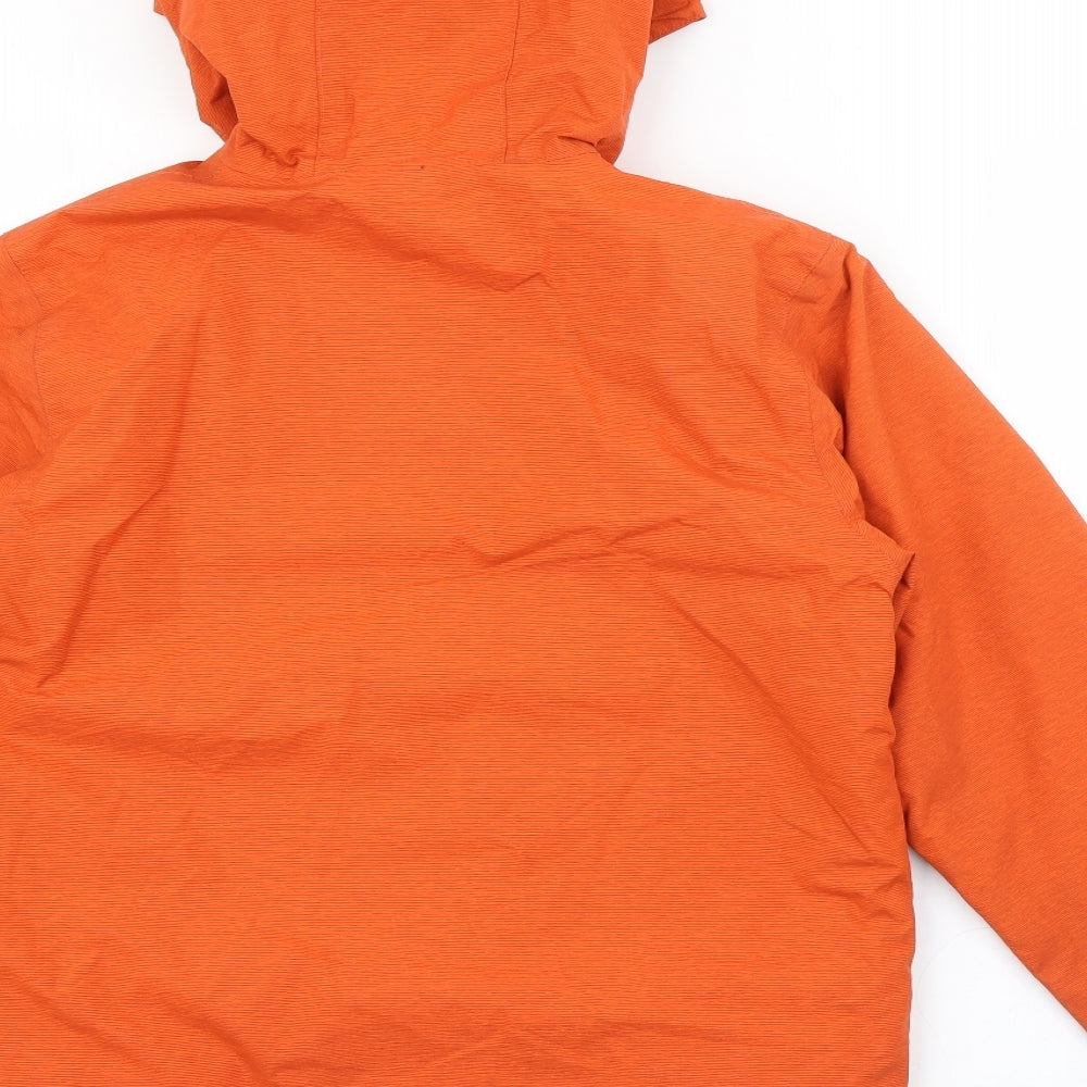 The Edge Boys Orange   Rain Coat Coat Size 9-10 Years  Zip