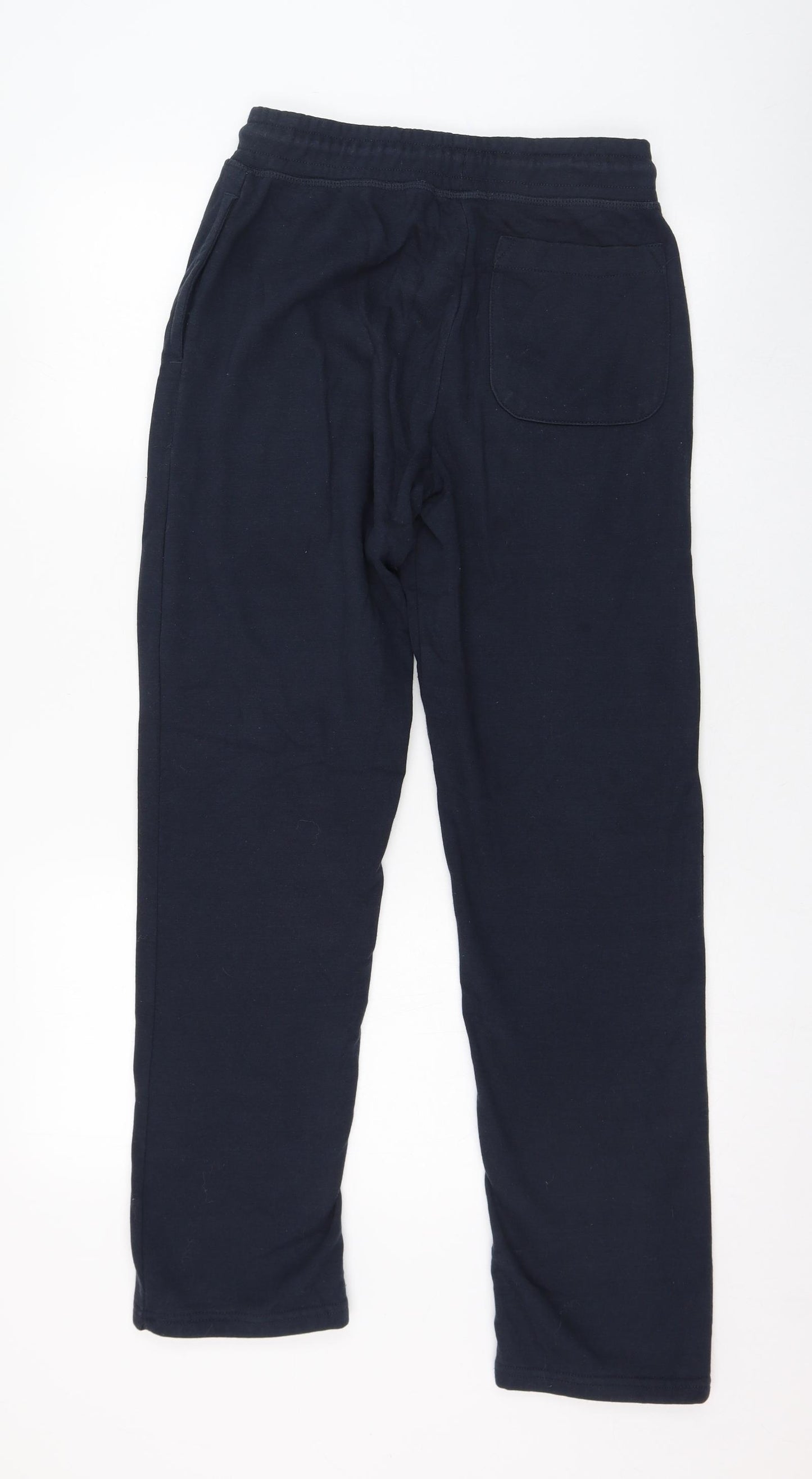 Dunnes Stores Mens Blue  Cotton Jogger Trousers Size XS L28 in Regular