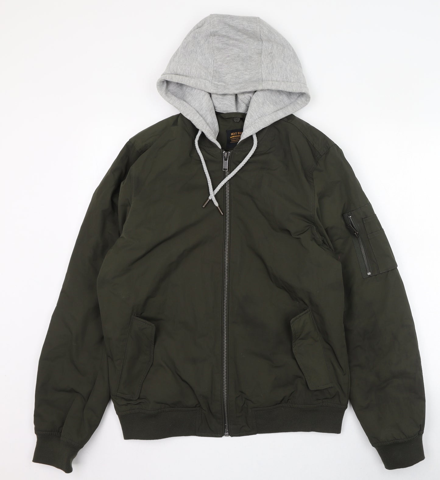 NEXT Mens Green   Bomber Jacket Jacket Size M  Zip