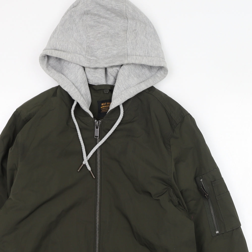 NEXT Mens Green   Bomber Jacket Jacket Size M  Zip