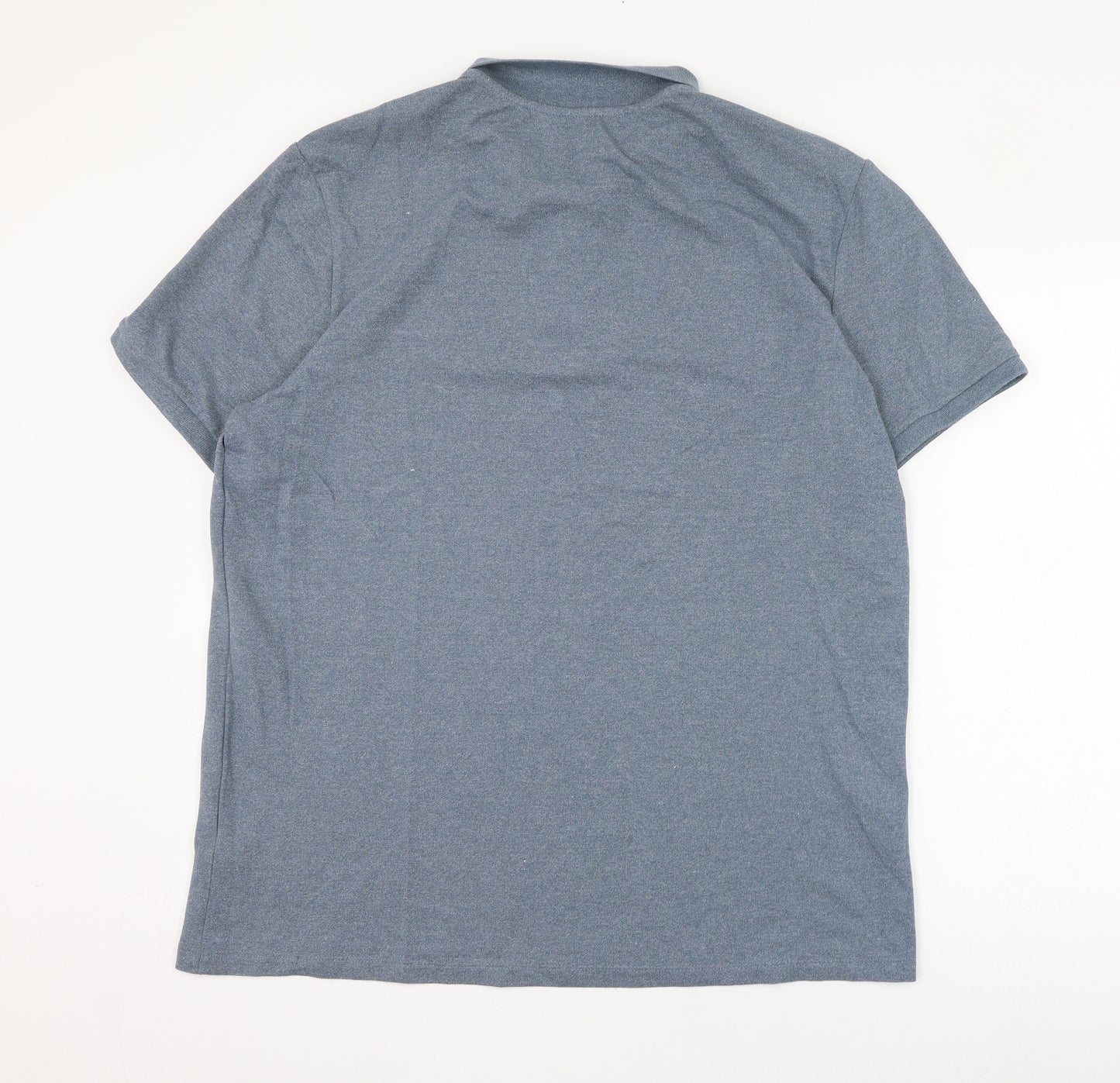 F&F Mens Blue  Cotton  Polo Size XL Collared Pullover