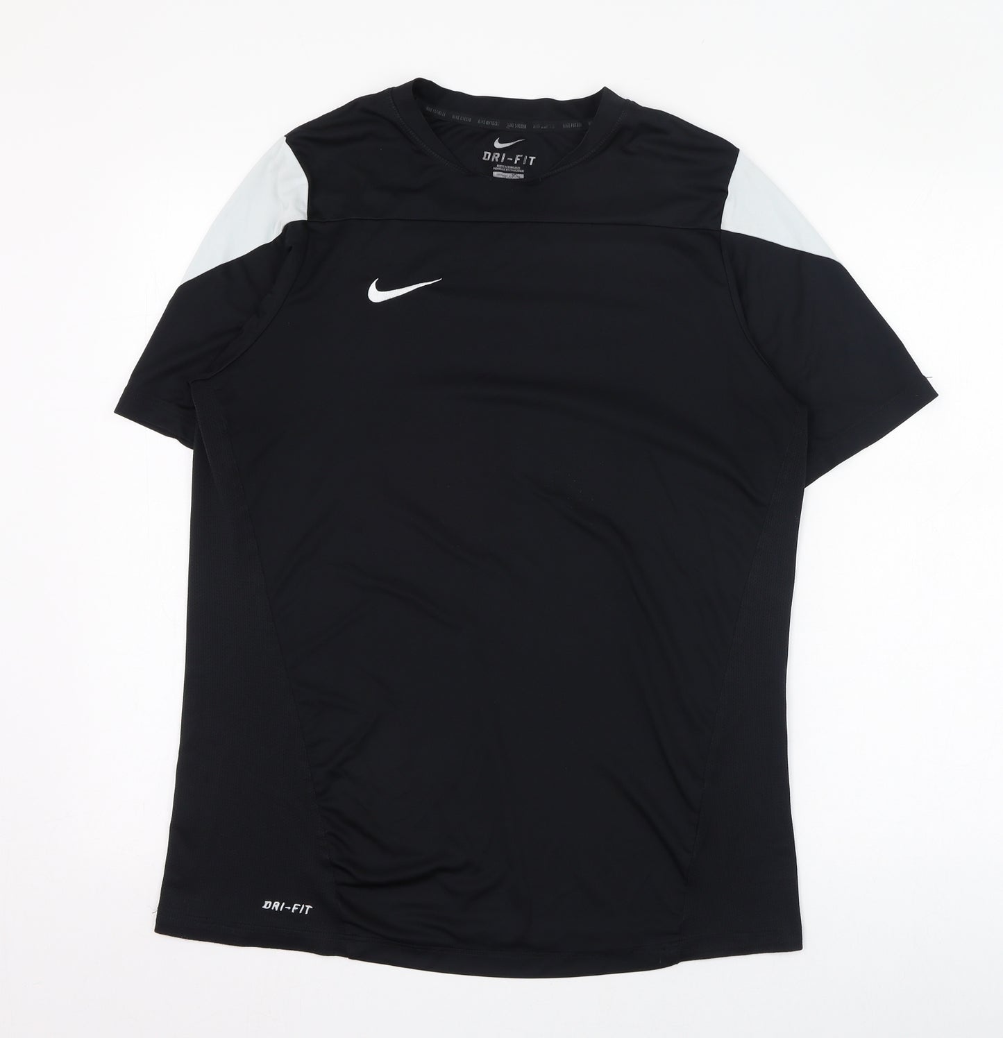 Nike Mens Black  Polyester Basic T-Shirt Size L Round Neck Pullover