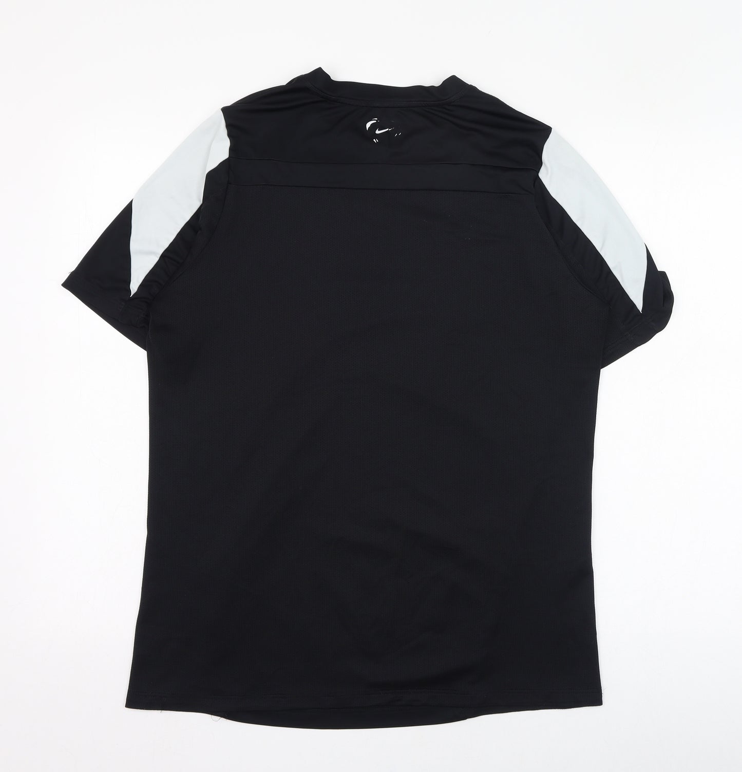 Nike Mens Black  Polyester Basic T-Shirt Size L Round Neck Pullover
