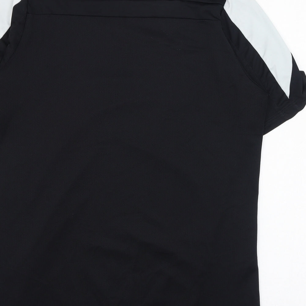 Nike Mens Black  Polyester Basic T-Shirt Size L Round Neck Pullover