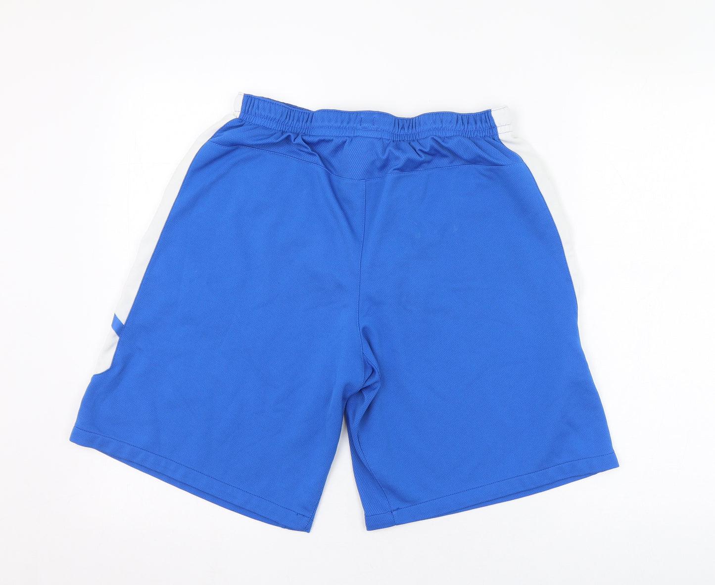 Nike Mens Blue  Polyester Sweat Shorts Size M L10 in Regular