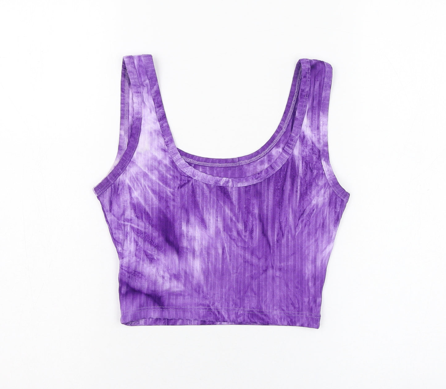 SheIn Womens Purple  Polyester Basic Tank Size S Round Neck