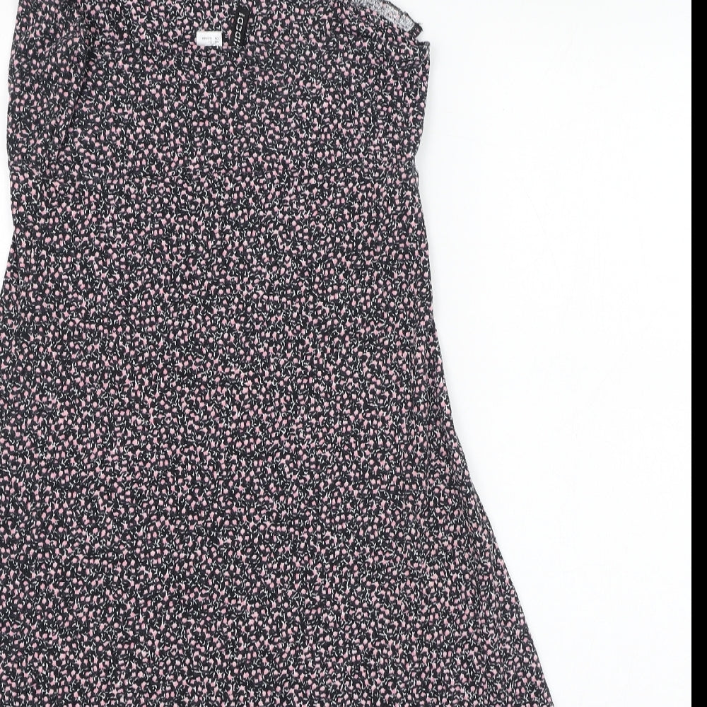 H&M Womens Black  Polyester A-Line  Size S  Square Neck Pullover