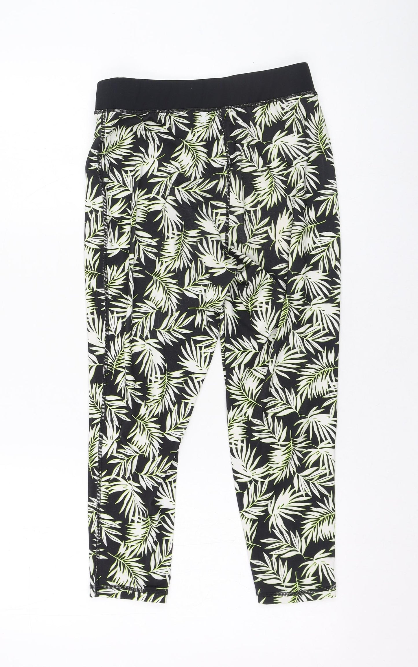 New Look Girls Black Floral Polyester Jogger Trousers Size 14-15 Years  Regular Pullover - Leggings
