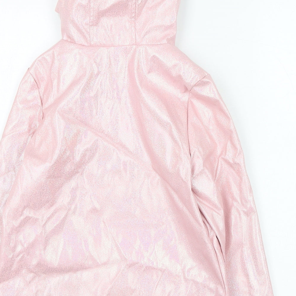Primark Girls Pink   Rain Coat Coat Size 6-7 Years  Zip