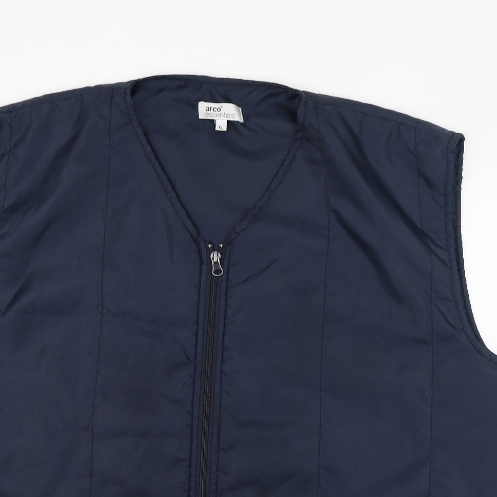 Acro Mens Blue   Gilet Jacket Size XL  Zip