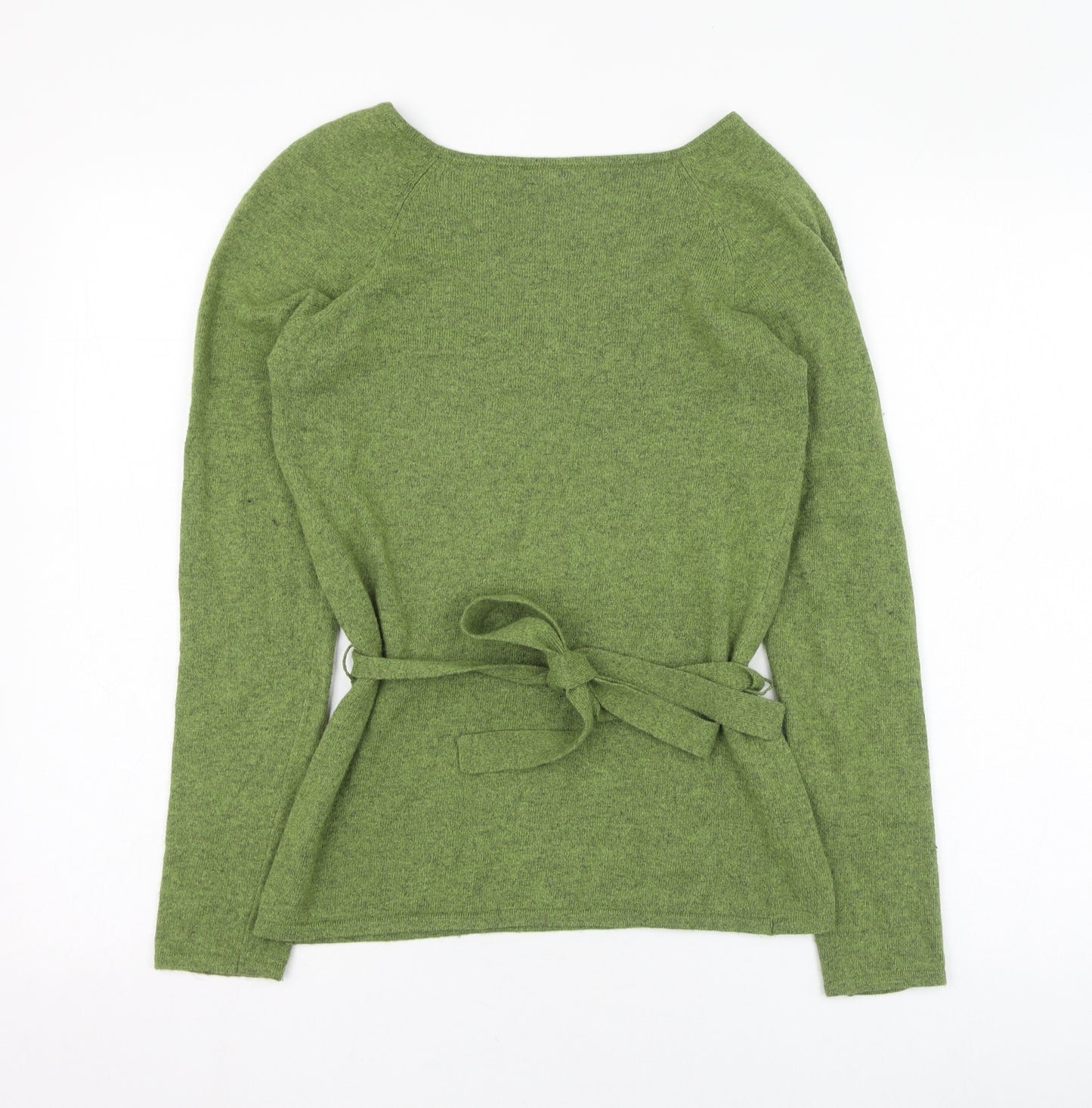 Principles Womens Green Round Neck  Cotton Pullover Jumper Size 8