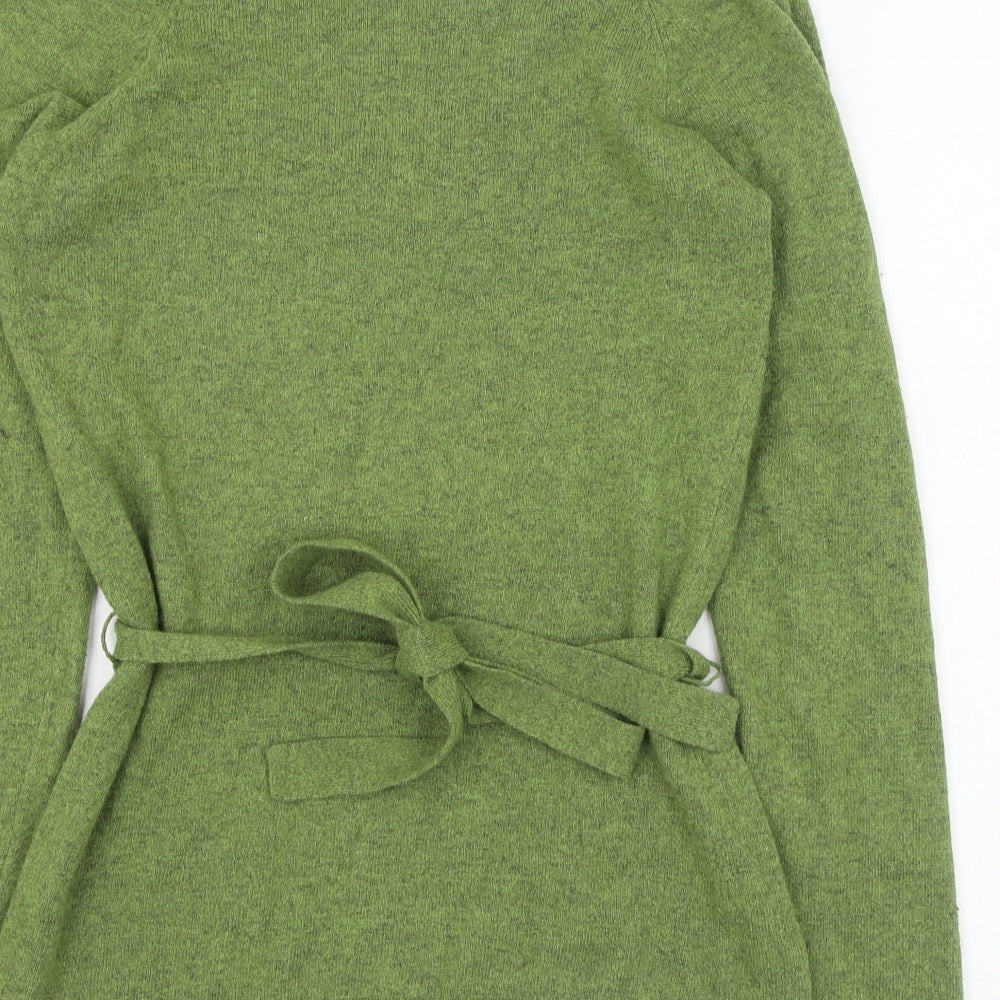Principles Womens Green Round Neck  Cotton Pullover Jumper Size 8