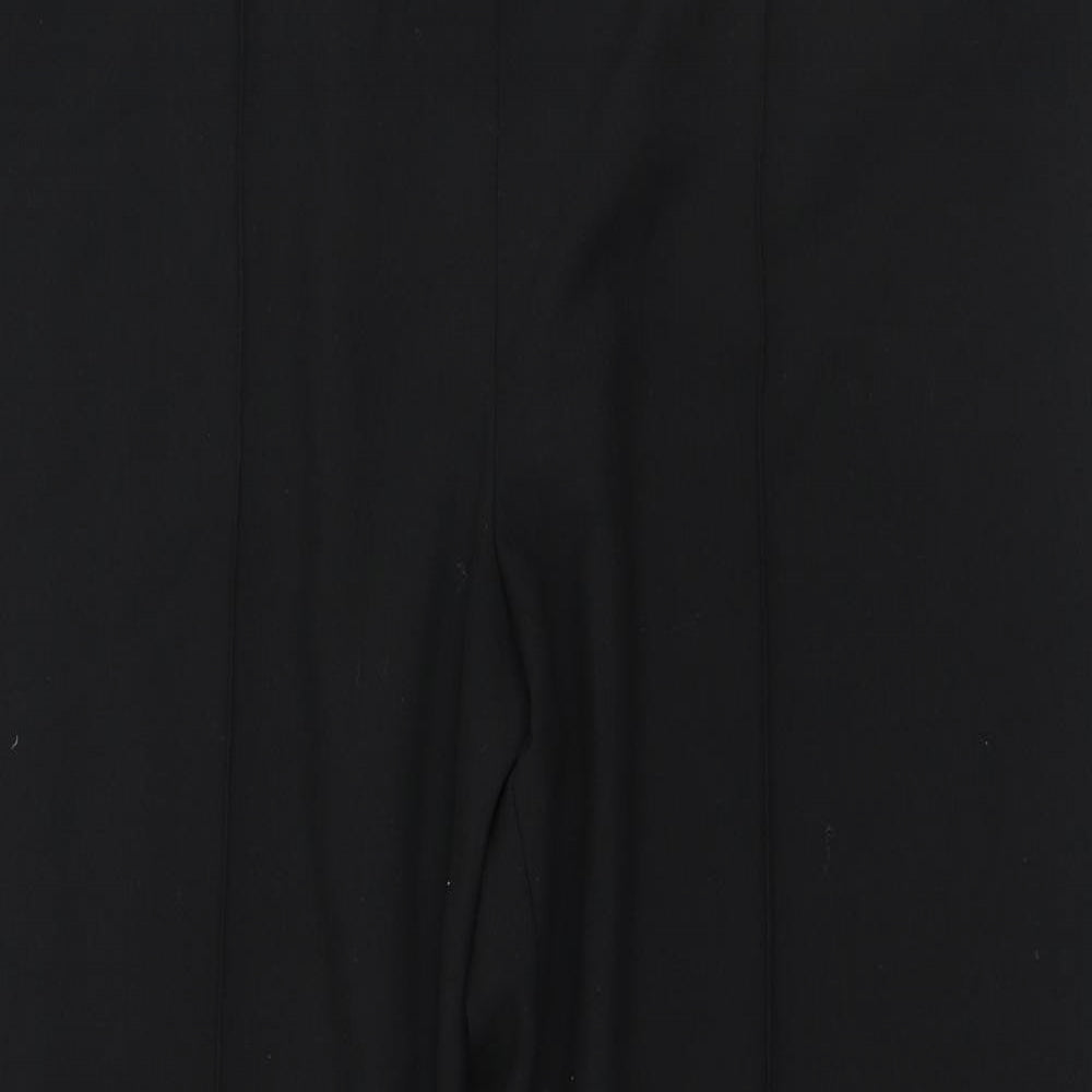 Bonmarché Womens Black  Polyester Trousers  Size 18 L27 in Regular
