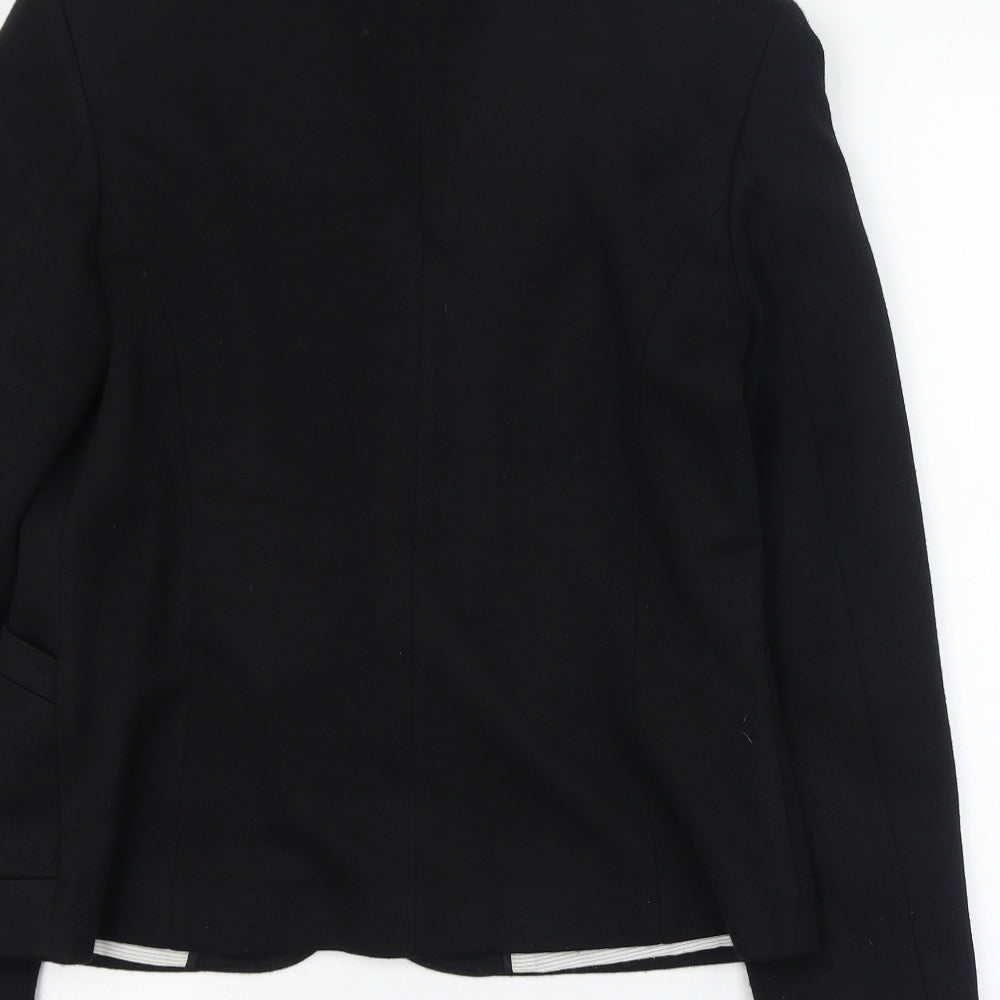 Laura Ashley Womens Black   Jacket Blazer Size 10  Button