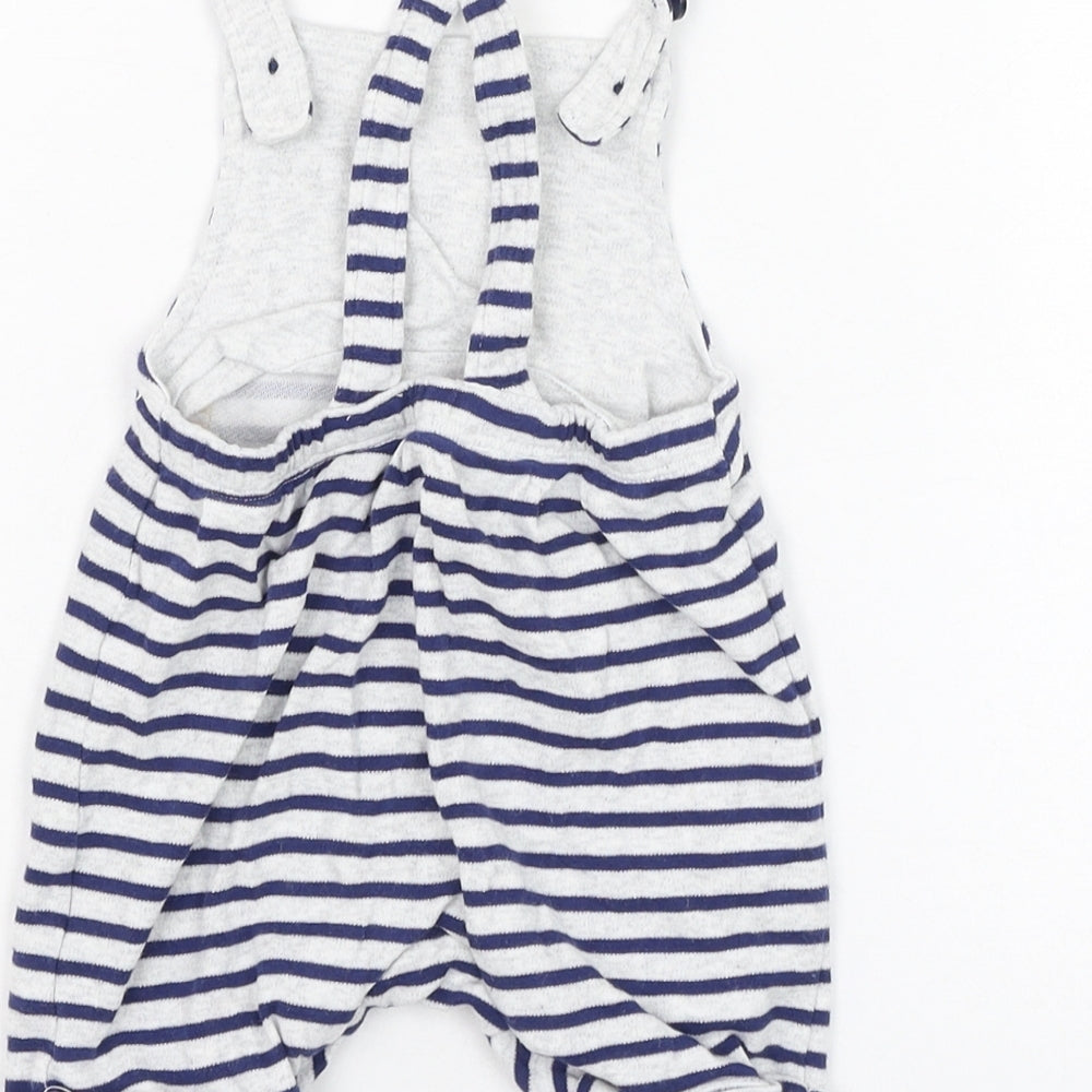 Matalan Boys Green Striped Cotton Dungaree One-Piece Size 6-9 Months  Button - Tigger, Disney