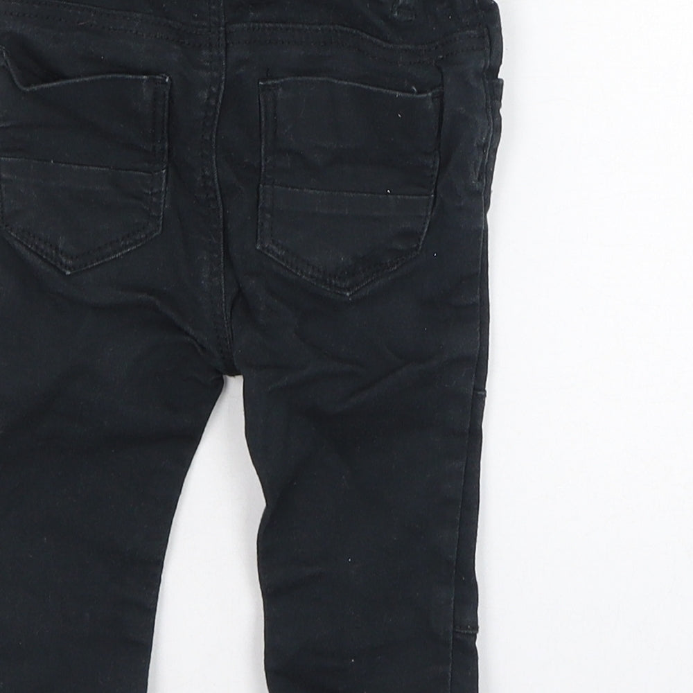 H&M Boys Black  Cotton Capri Jeans Size 9-12 Months  Pullover