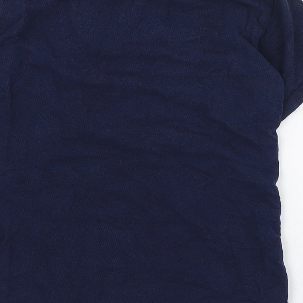 NEXT Boys Blue  Cotton Basic Polo Size 2-3 Years Collared Pullover