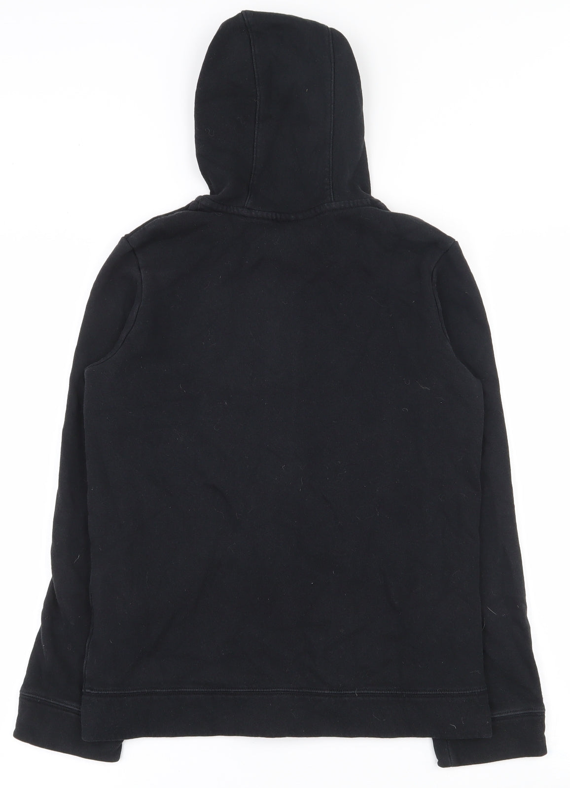 Nike Boys Black  Cotton Full Zip Hoodie Size L  Zip