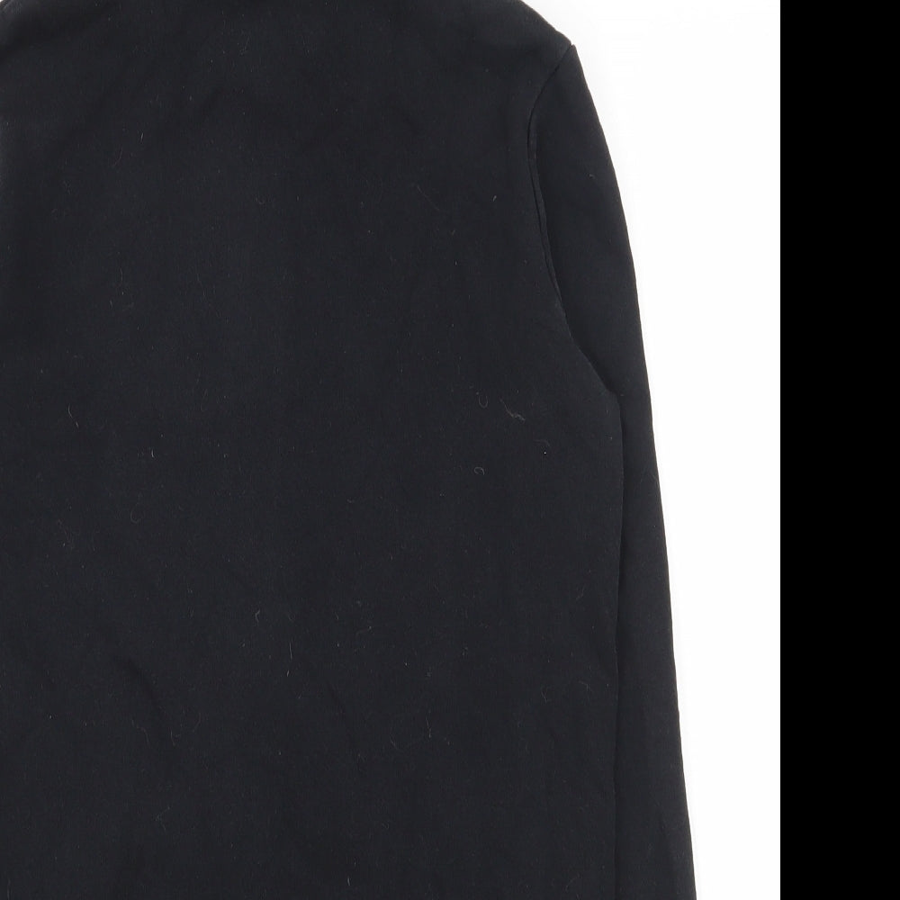 Nike Boys Black  Cotton Full Zip Hoodie Size L  Zip