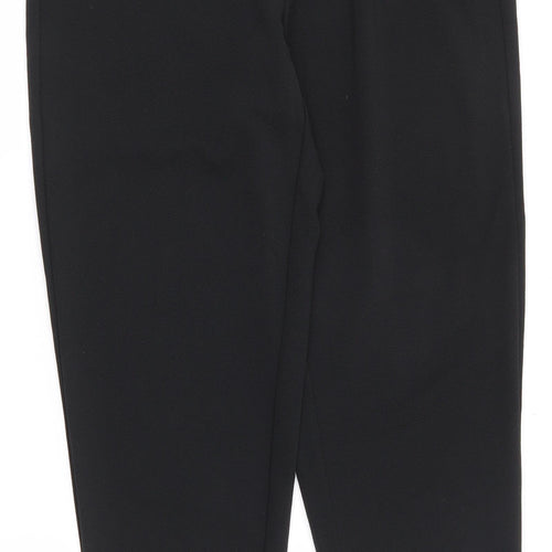SheIn Womens Black  Polyester Jogger Trousers Size XS L28 in Regular Drawstring