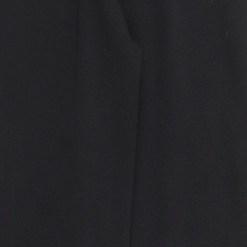 SheIn Womens Black  Polyester Jogger Trousers Size XS L28 in Regular Drawstring