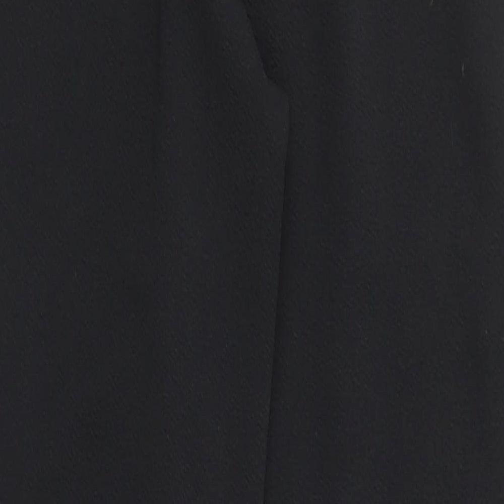 SheIn Womens Black  Polyester Jogger Trousers Size XS L28 in Regular Drawstring
