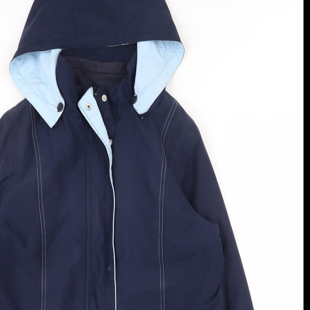 Bonmarché Womens Blue   Anorak Coat Size S  Zip