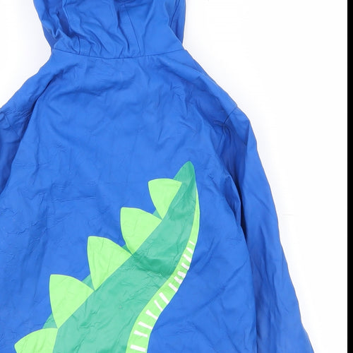 George Boys Blue   Rain Coat Coat Size 3-4 Years  Zip - Crocodile coat