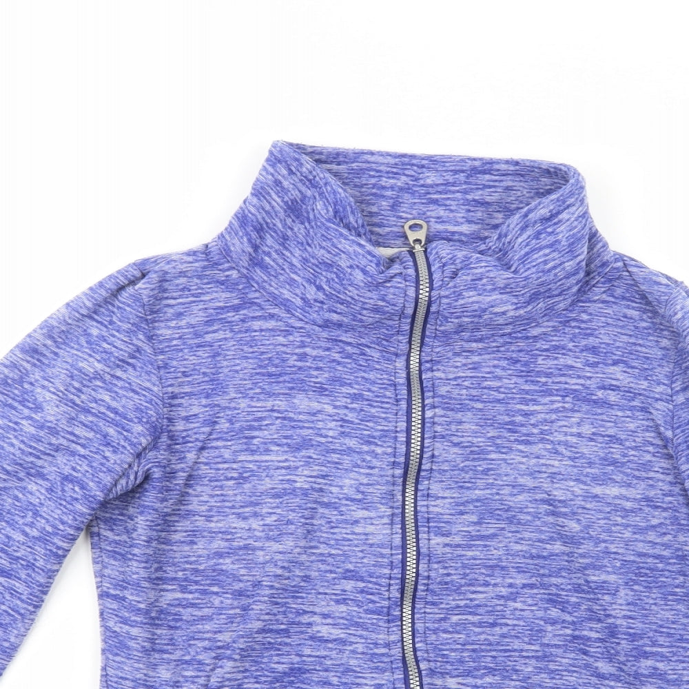 Regatta Womens Blue  Polyester Full Zip Sweatshirt Size 8  Zip