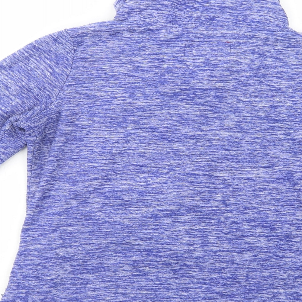 Regatta Womens Blue  Polyester Full Zip Sweatshirt Size 8  Zip