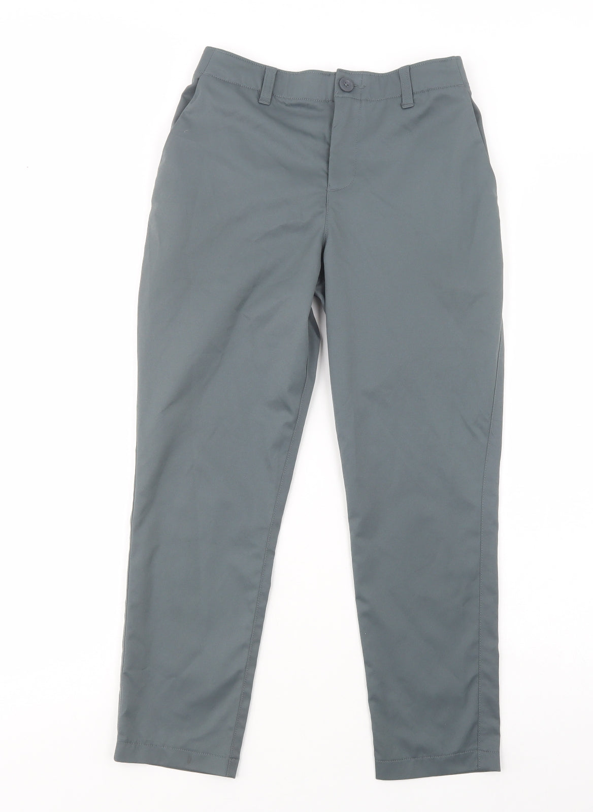 Under armour Boys Grey  Polyacrylate Fibre Chino Trousers Size 11-12 Years  Regular Button