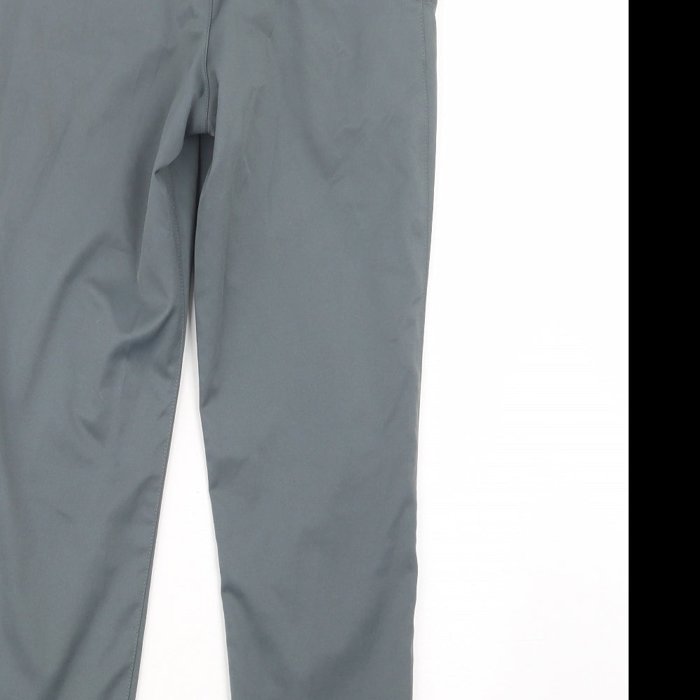 Under armour Boys Grey  Polyacrylate Fibre Chino Trousers Size 11-12 Years  Regular Button