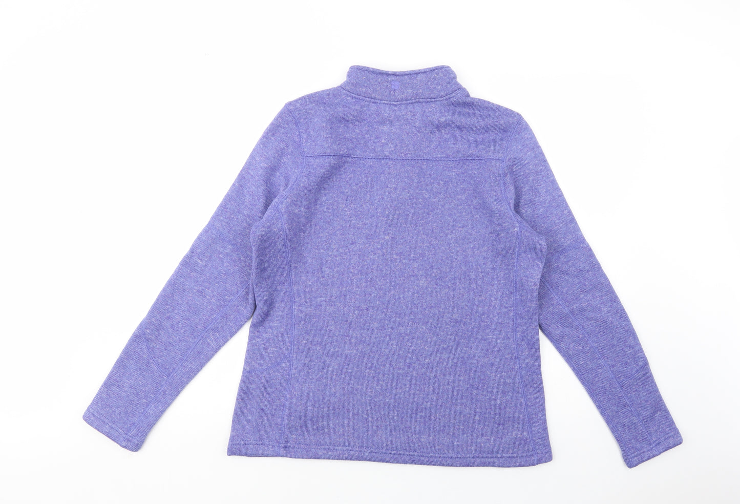 Mountain Warehouse Womens Purple  Polyester Pullover Sweatshirt Size 16  Button