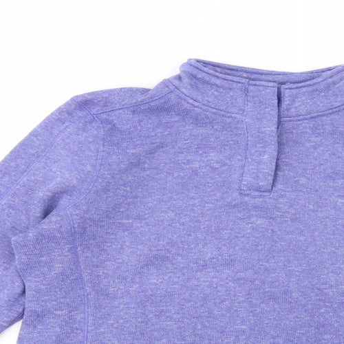 Mountain Warehouse Womens Purple  Polyester Pullover Sweatshirt Size 16  Button