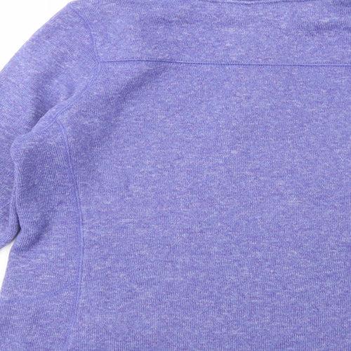 Mountain Warehouse Womens Purple  Polyester Pullover Sweatshirt Size 16  Button