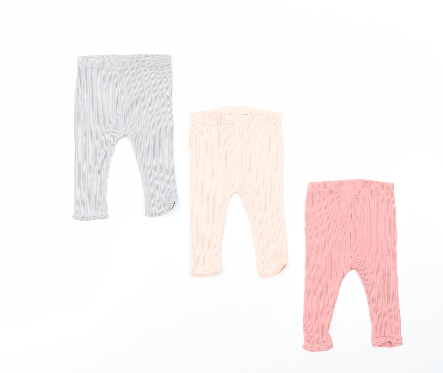 NEXT Baby Pink  Cotton Trousers Set Outfit/Set Size 3-6 Months