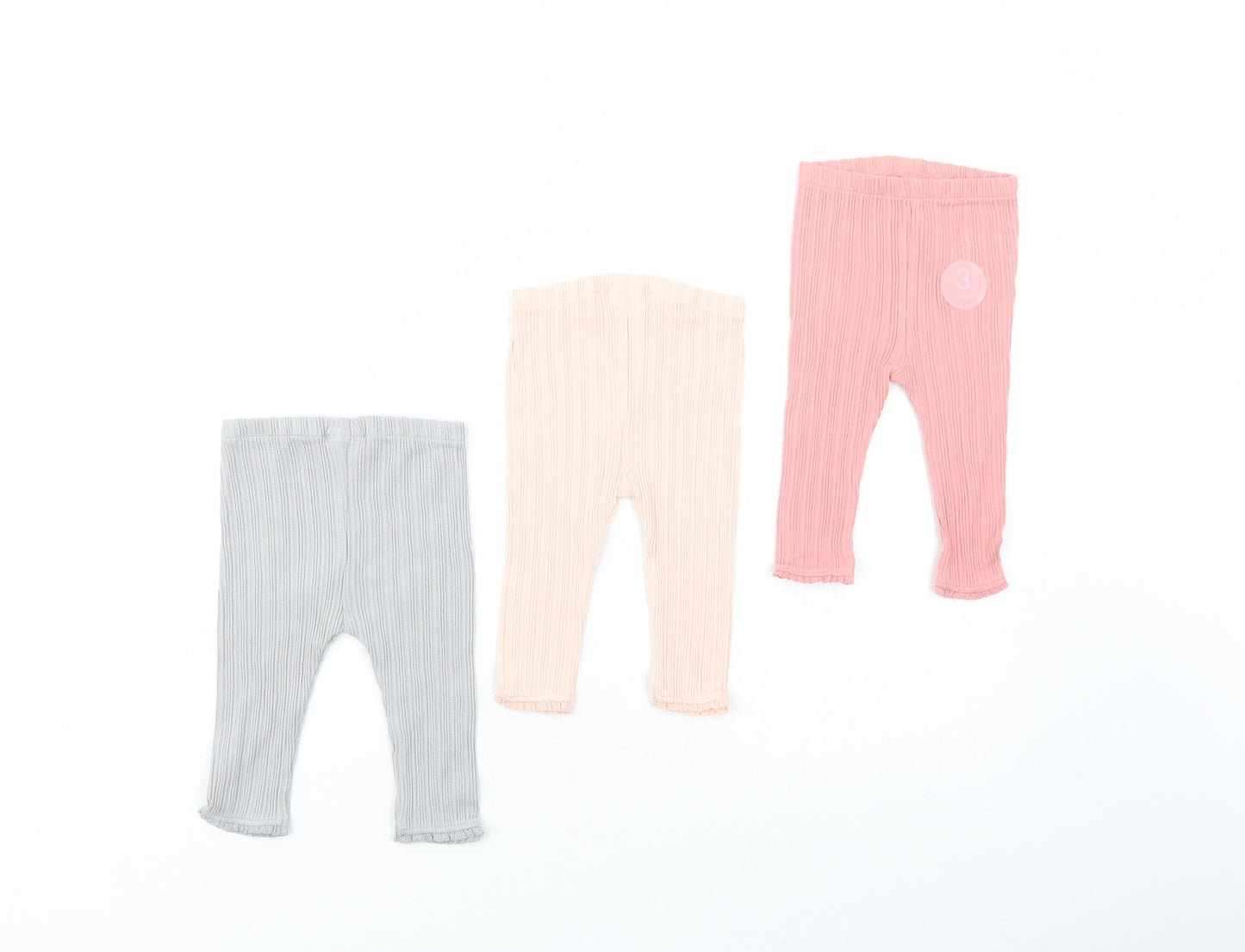 NEXT Baby Pink  Cotton Trousers Set Outfit/Set Size 3-6 Months