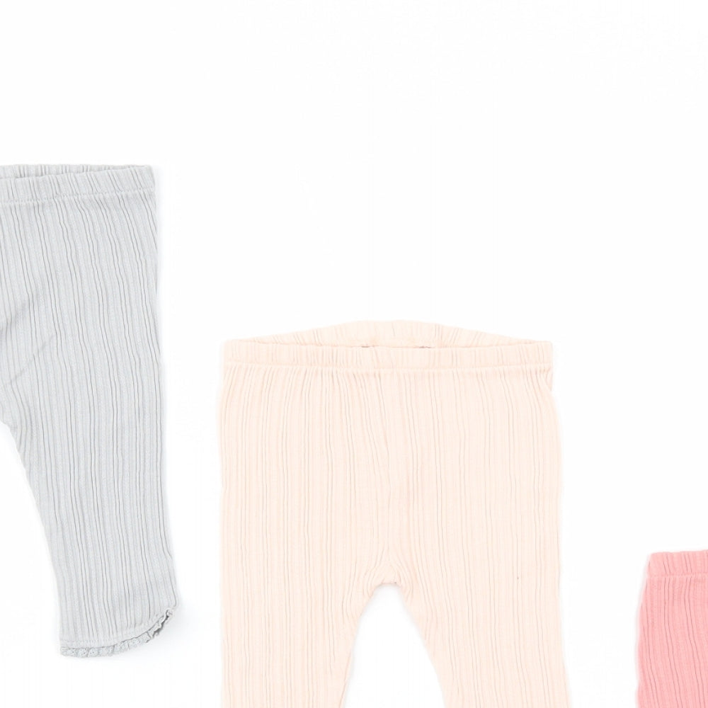 NEXT Baby Pink  Cotton Trousers Set Outfit/Set Size 3-6 Months
