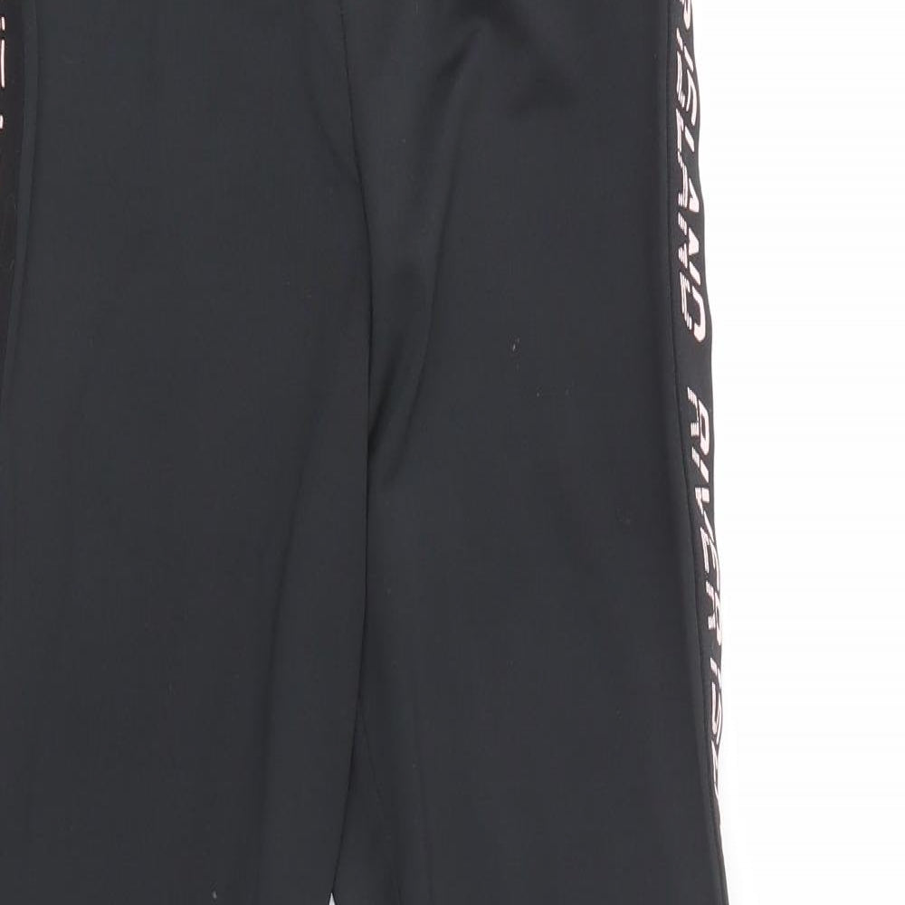 River Island Girls Black  Polyester Jogger Trousers Size 11-12 Years  Regular  - Leggings