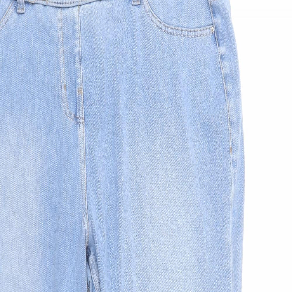 NEXT Womens Blue  Cotton Jegging Jeans Size 18 L28 in Regular