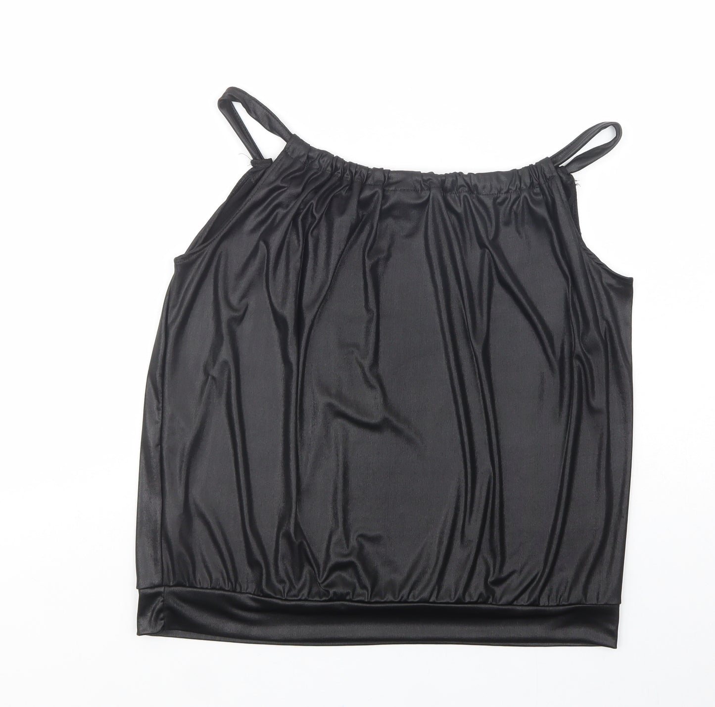 H&M Womens Black  Polyester Camisole Blouse Size M Scoop Neck