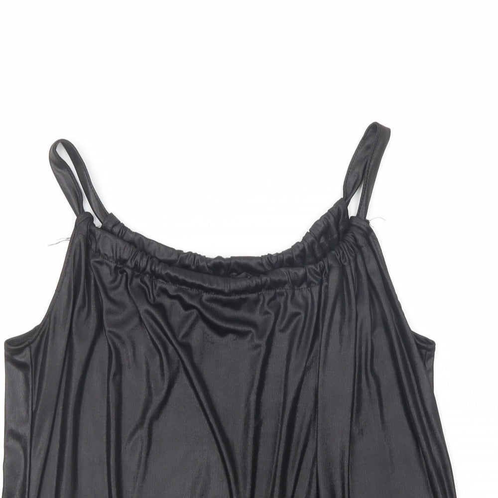 H&M Womens Black  Polyester Camisole Blouse Size M Scoop Neck