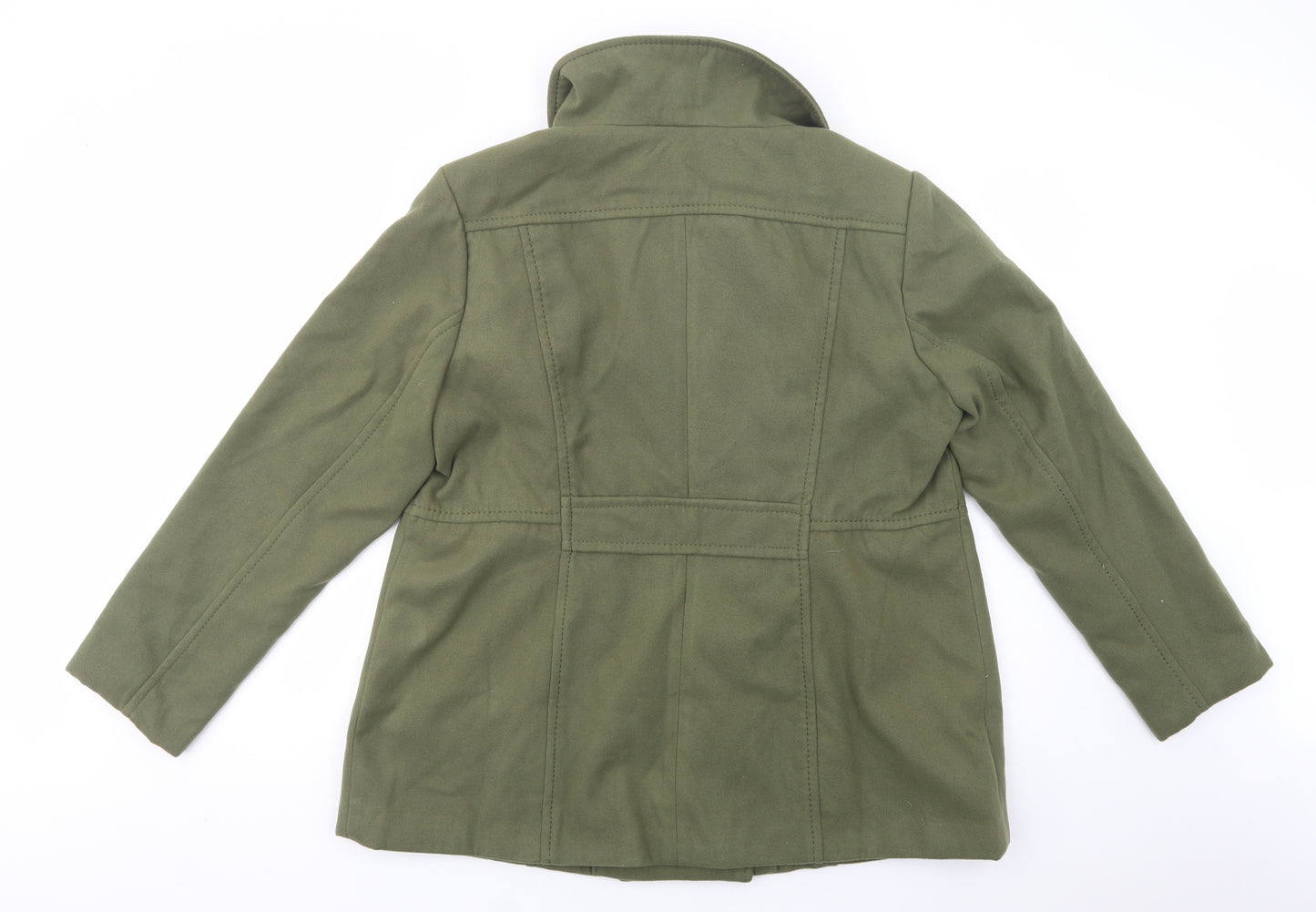 Body Flirt Womens Green   Pea Coat Coat Size 22  Button