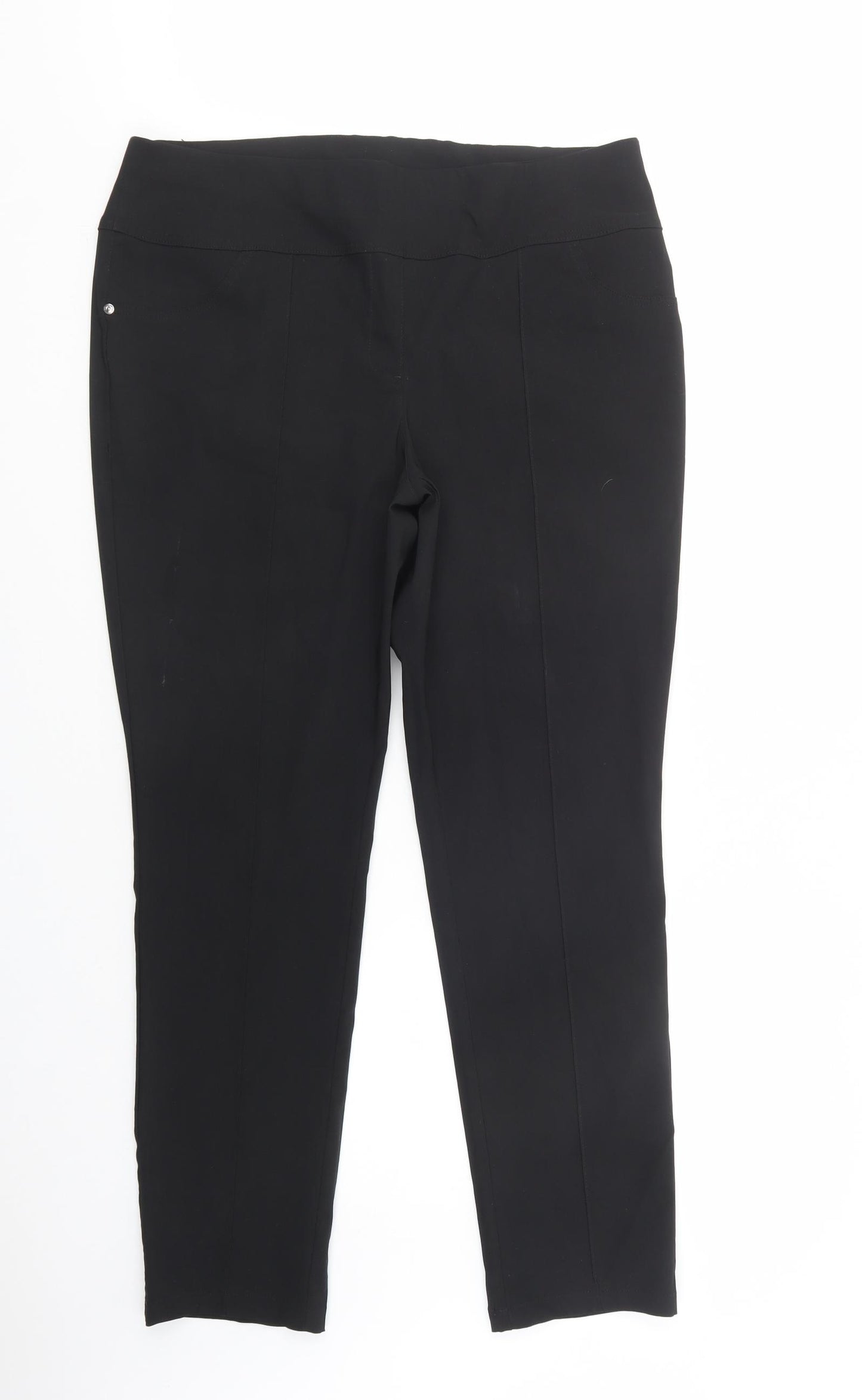 bonprix Womens Black  Polyester Jegging Trousers Size 20 L32 in Regular