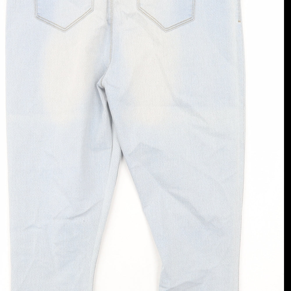 Pep & Co Womens Blue  Cotton Cropped Jeans Size 18 L22 in Regular
